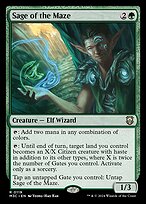 Magic the Gathering Card - Sage of the Maze - MTG Circle