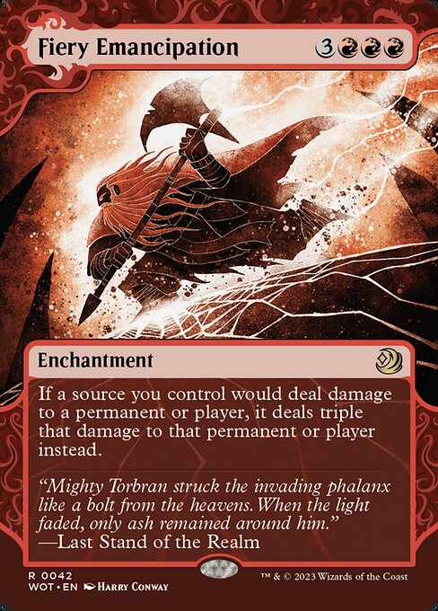 Magic the Gathering Card - Fiery Emancipation - MTG Circle