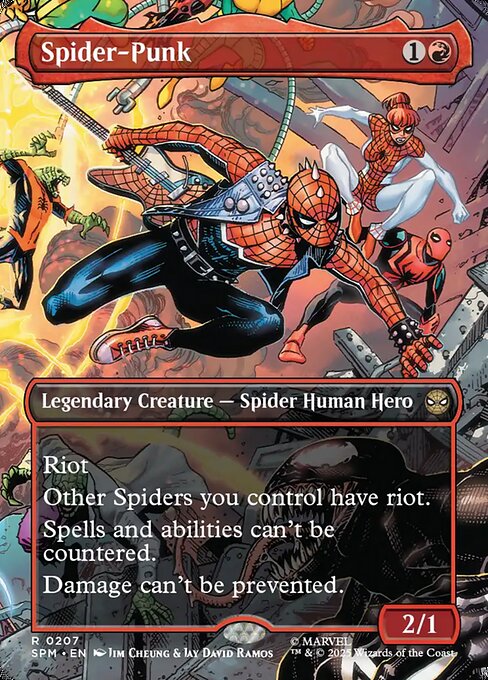 Magic the Gathering Card - Spider-Punk - MTG Circle