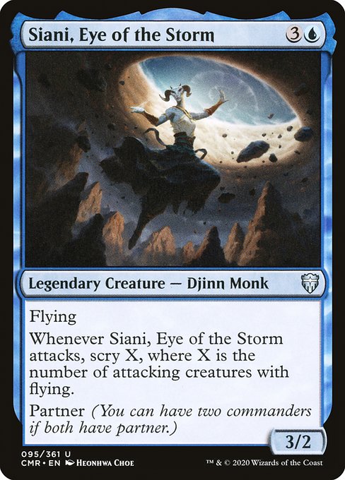 Magic the Gathering Card - Siani, Eye of the Storm - MTG Circle