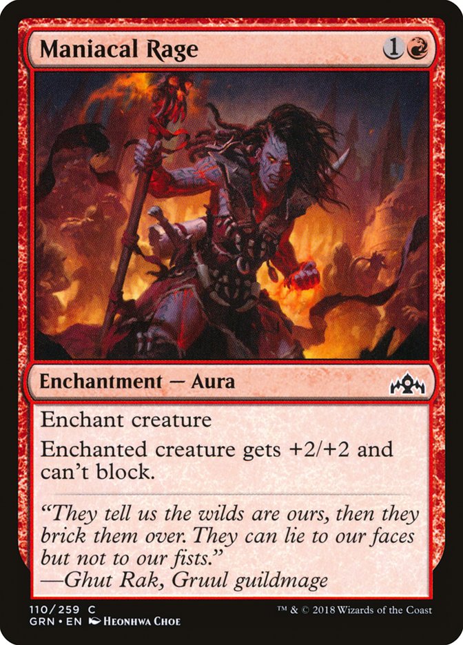 Magic the Gathering Card - Maniacal Rage - MTG Circle