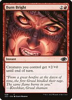 Magic the Gathering Card - Burn Bright - MTG Circle