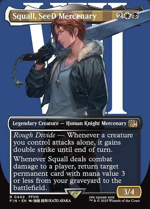 Magic the Gathering Card - Squall, SeeD Mercenary - MTG Circle