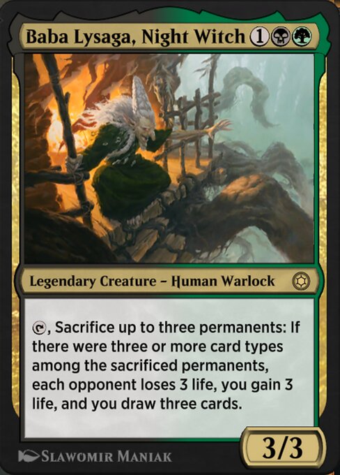Magic the Gathering Card - Baba Lysaga, Night Witch - MTG Circle
