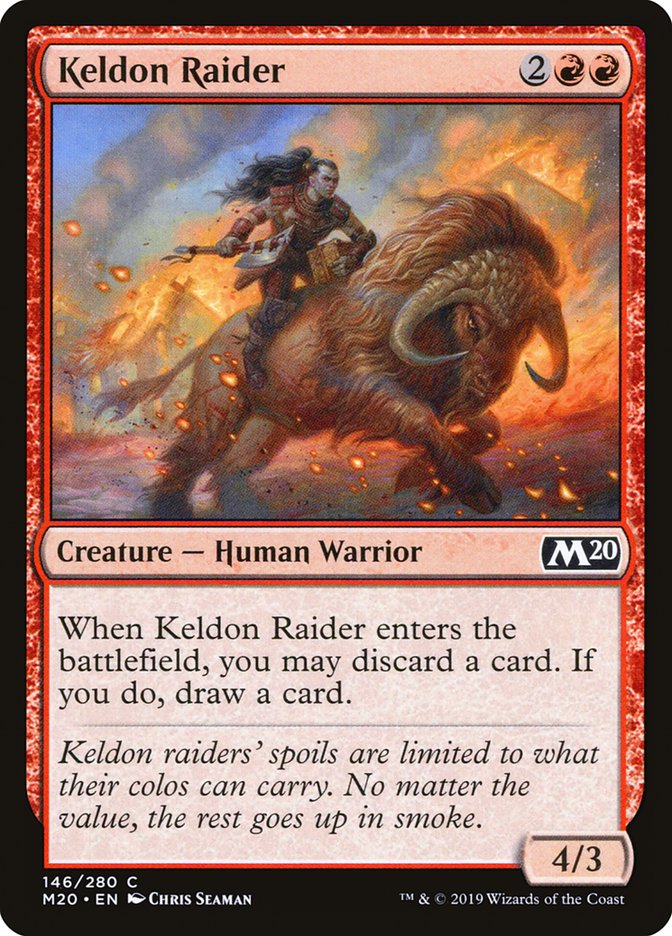 Magic the Gathering Card - Keldon Raider - MTG Circle