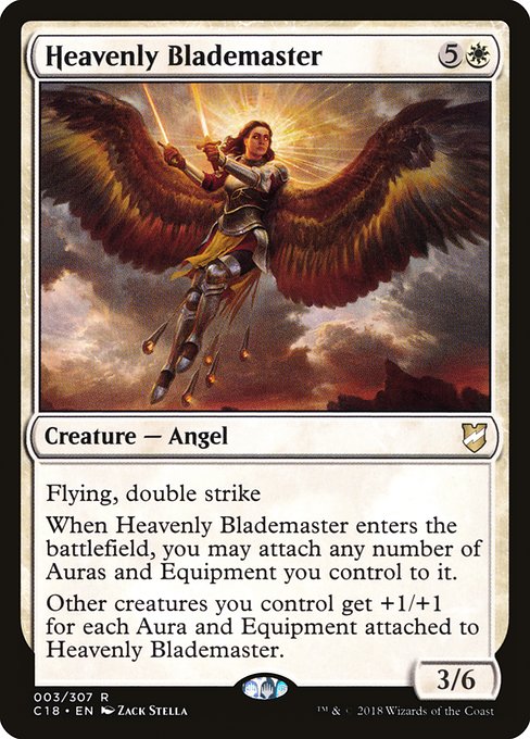 Magic the Gathering Card - Heavenly Blademaster - MTG Circle