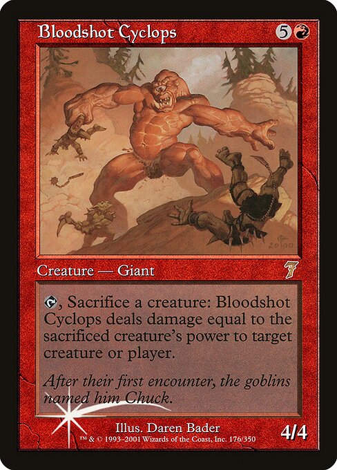 Magic the Gathering Card - Bloodshot Cyclops - MTG Circle