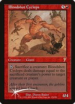 Magic the Gathering Card - Bloodshot Cyclops - MTG Circle
