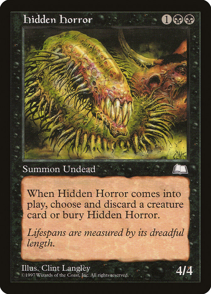 Magic the Gathering Card - Hidden Horror - MTG Circle