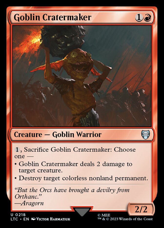 Magic the Gathering Card - Goblin Cratermaker - MTG Circle
