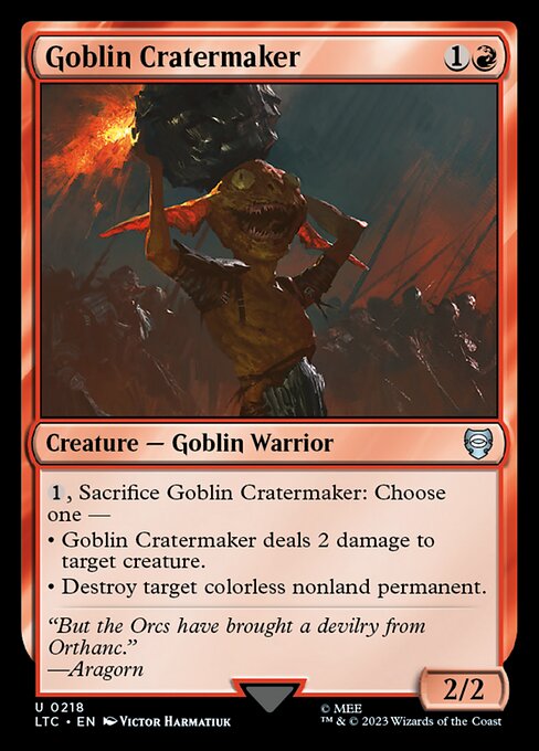 Magic the Gathering Card - Goblin Cratermaker - MTG Circle