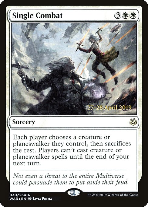 Magic the Gathering Card - Single Combat - MTG Circle
