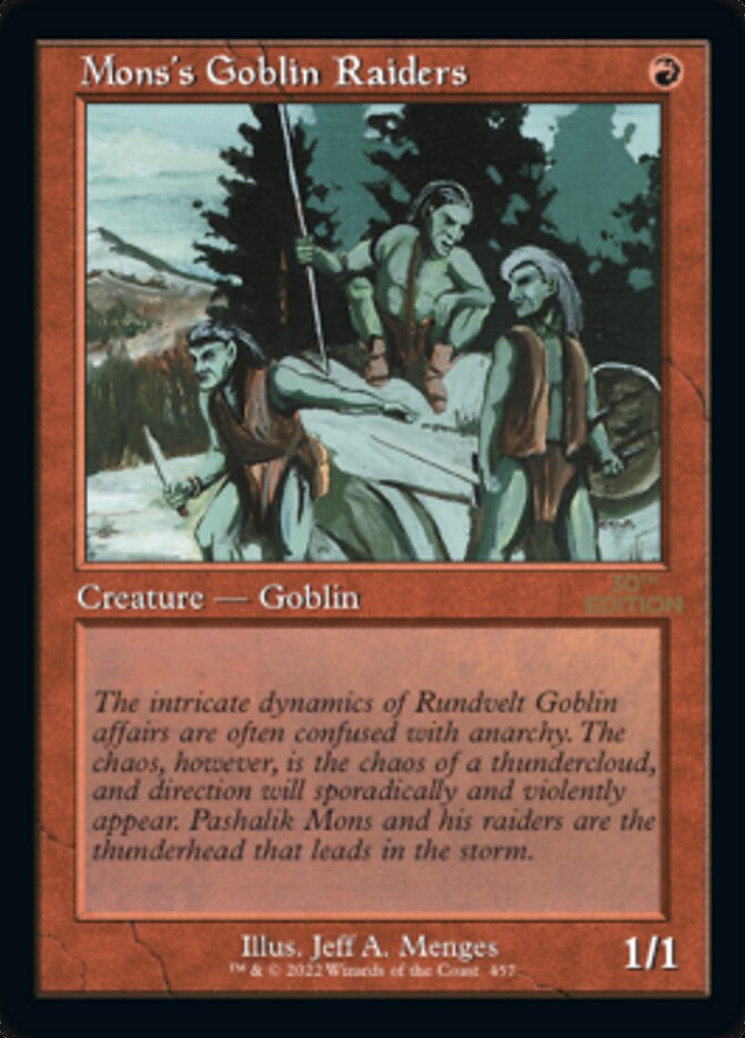 Magic the Gathering Card - Mons's Goblin Raiders - MTG Circle