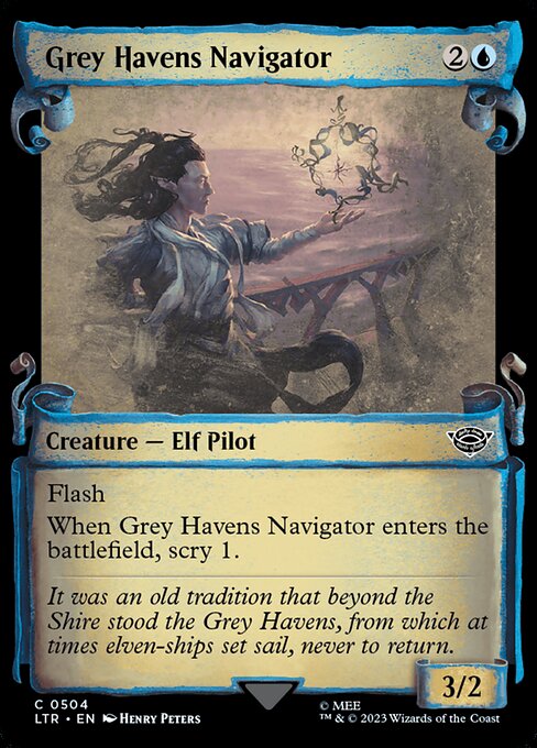 Magic the Gathering Card - Grey Havens Navigator - MTG Circle