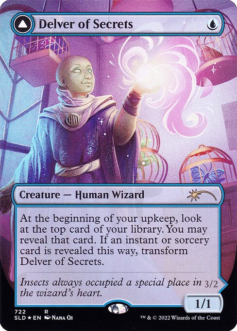Magic the Gathering Card - Delver of Secrets - MTG Circle