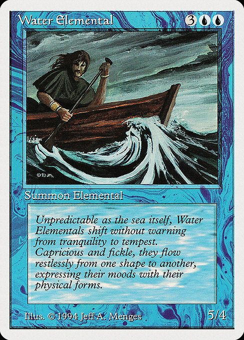 Magic the Gathering Card - Water Elemental - MTG Circle