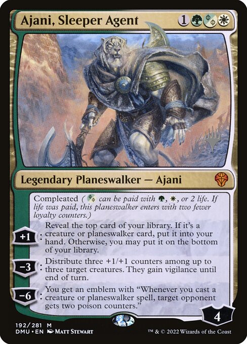 Magic the Gathering Card - Ajani, Sleeper Agent - MTG Circle