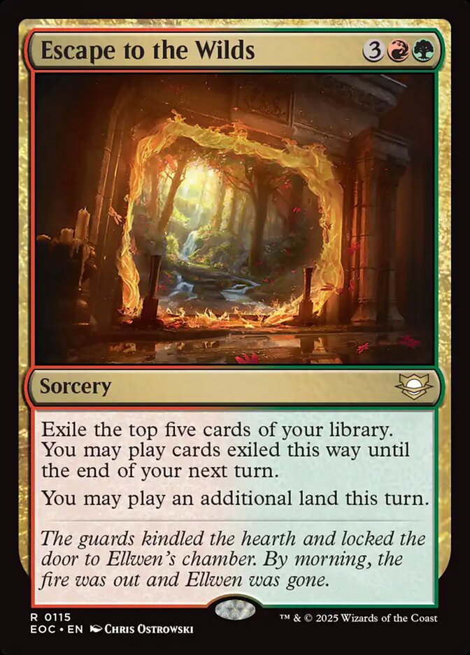 Magic the Gathering Card - Escape to the Wilds - MTG Circle