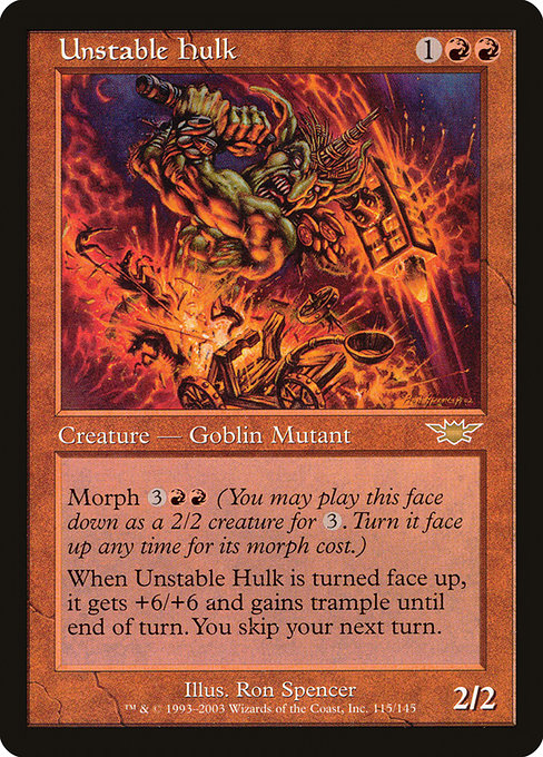 Magic the Gathering Card - Unstable Hulk - MTG Circle