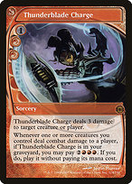 Magic the Gathering Card - Thunderblade Charge - MTG Circle