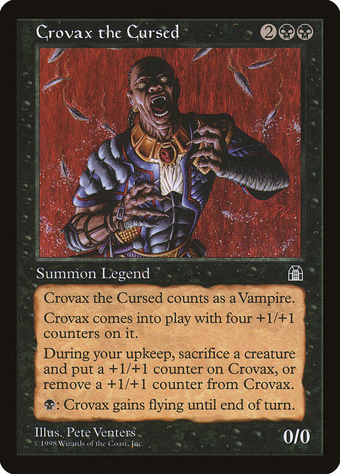 Magic the Gathering Card - Crovax the Cursed - MTG Circle