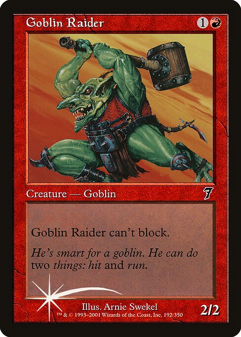 Magic the Gathering Card - Goblin Raider - MTG Circle