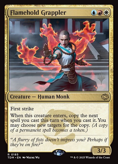Magic the Gathering Card - Flamehold Grappler - MTG Circle