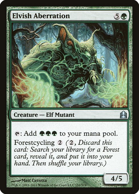 Magic the Gathering Card - Elvish Aberration - MTG Circle