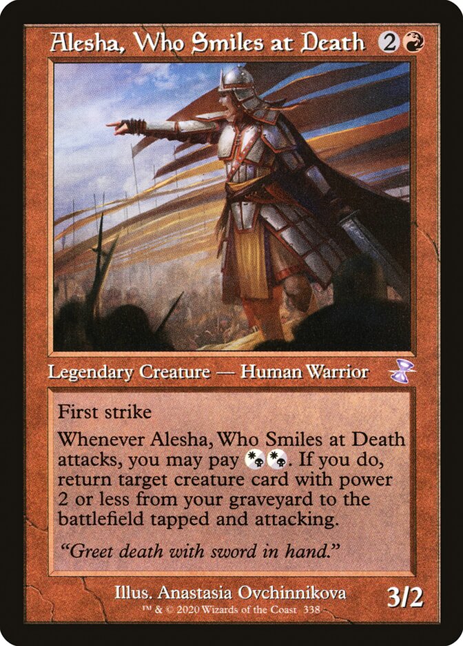 Magic the Gathering Card - Alesha, Who Smiles at Death - MTG Circle