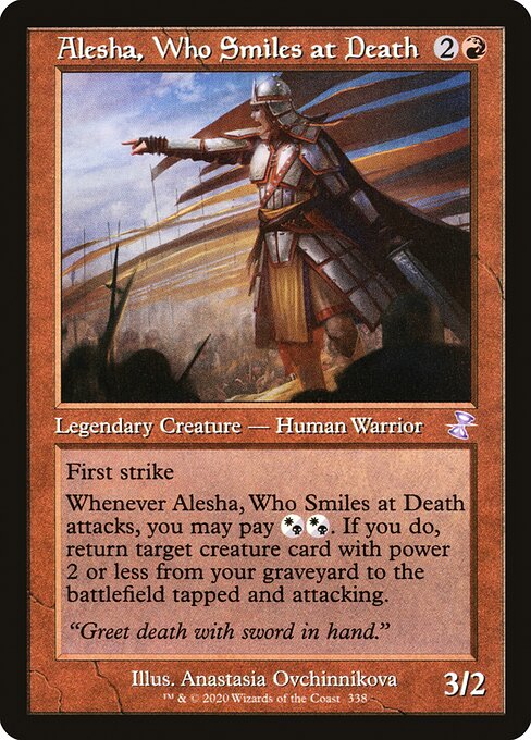 Magic the Gathering Card - Alesha, Who Smiles at Death - MTG Circle