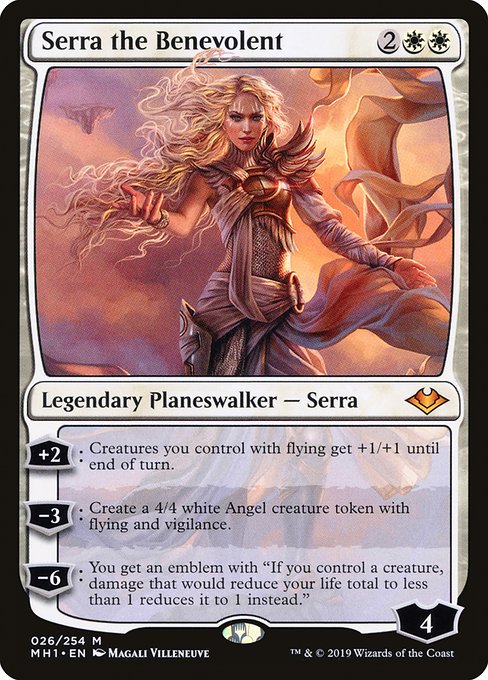 Magic the Gathering Card - Serra the Benevolent - MTG Circle