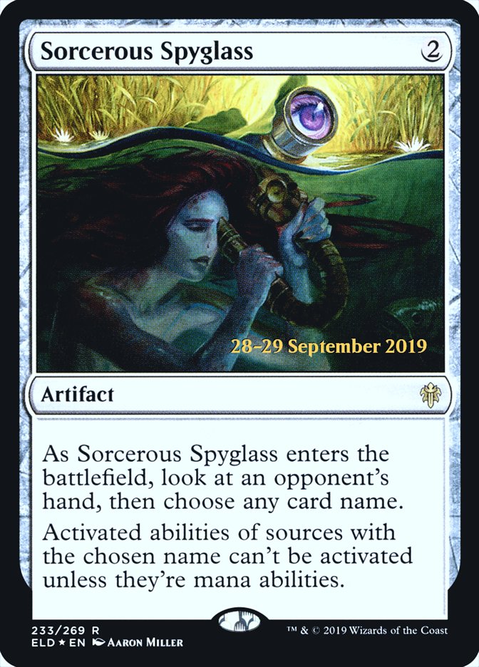 Magic the Gathering Card - Sorcerous Spyglass - MTG Circle