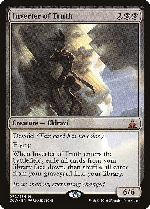 Magic the Gathering Card - Inverter of Truth - MTG Circle