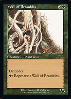 Magic the Gathering Card - Wall of Brambles - MTG Circle