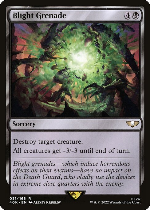 Magic the Gathering Card - Blight Grenade - MTG Circle