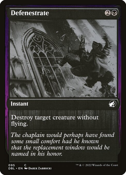 Magic the Gathering Card - Defenestrate - MTG Circle