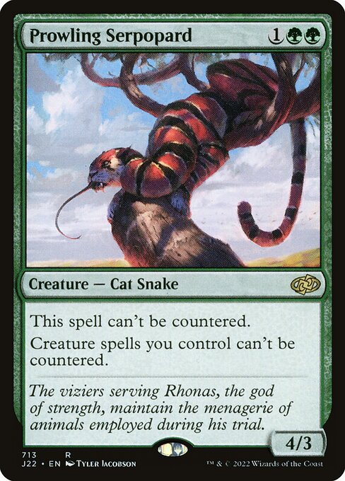 Magic the Gathering Card - Prowling Serpopard - MTG Circle