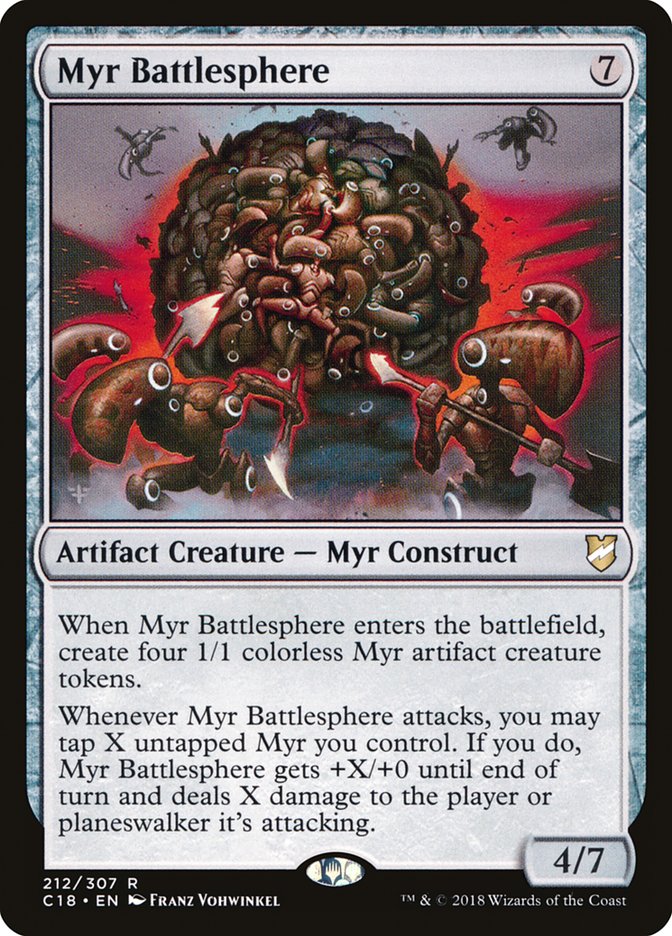 Magic the Gathering Card - Myr Battlesphere - MTG Circle