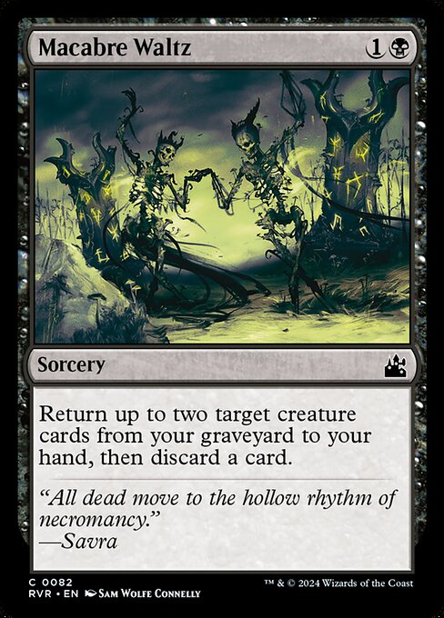 Magic the Gathering Card - Macabre Waltz - MTG Circle