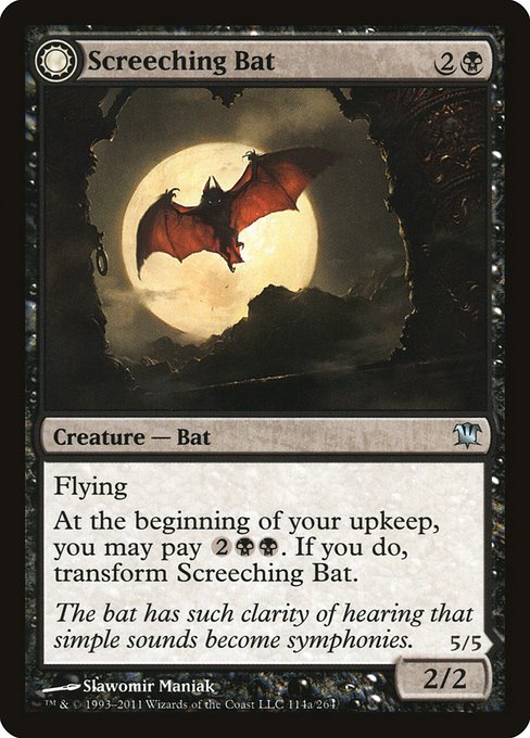 Magic the Gathering Card - Screeching Bat - MTG Circle