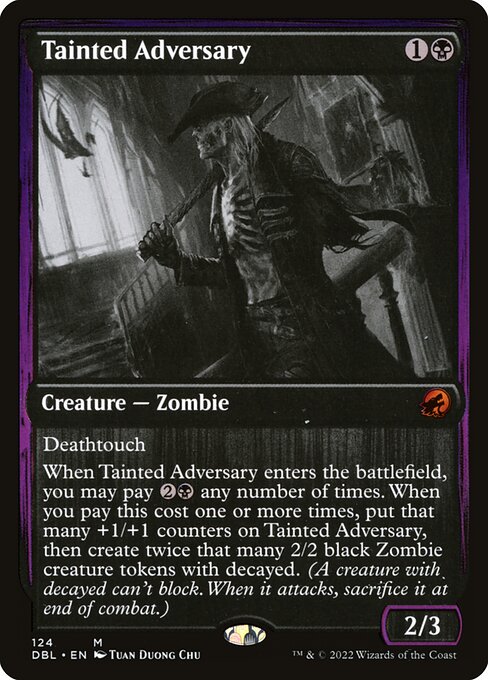 Magic the Gathering Card - Tainted Adversary - MTG Circle