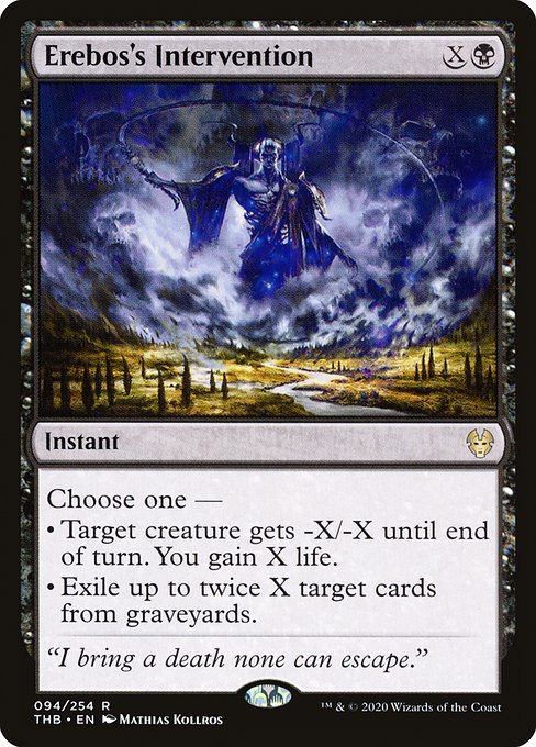 Magic the Gathering Card - Erebos's Intervention - MTG Circle