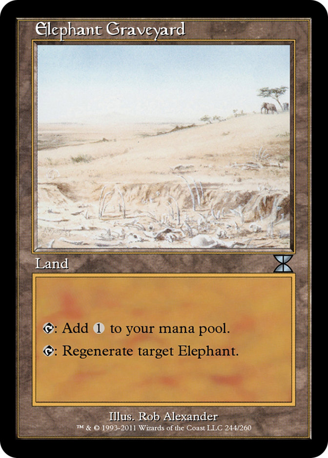 Magic the Gathering Card - Elephant Graveyard - MTG Circle