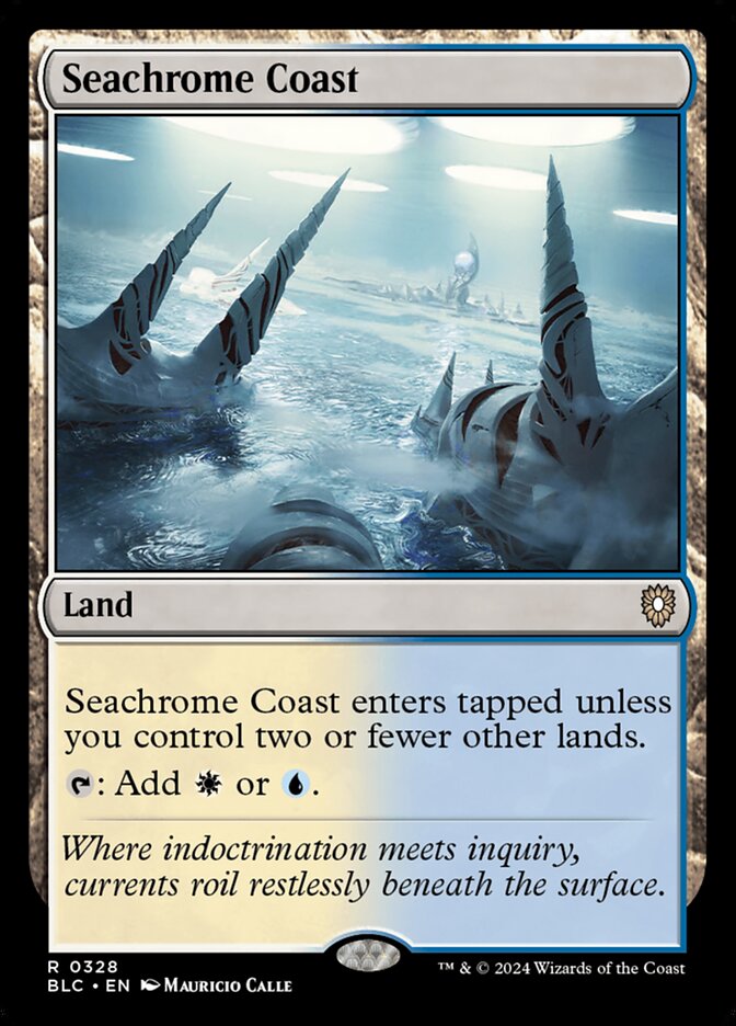 Magic the Gathering Card - Seachrome Coast - MTG Circle