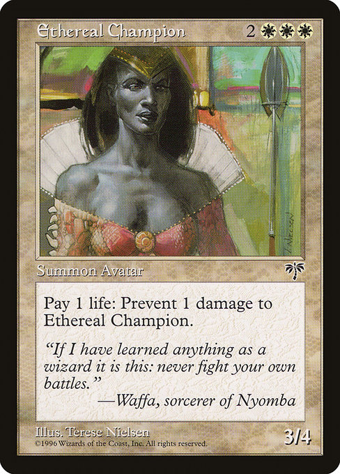 Magic the Gathering Card - Ethereal Champion - MTG Circle