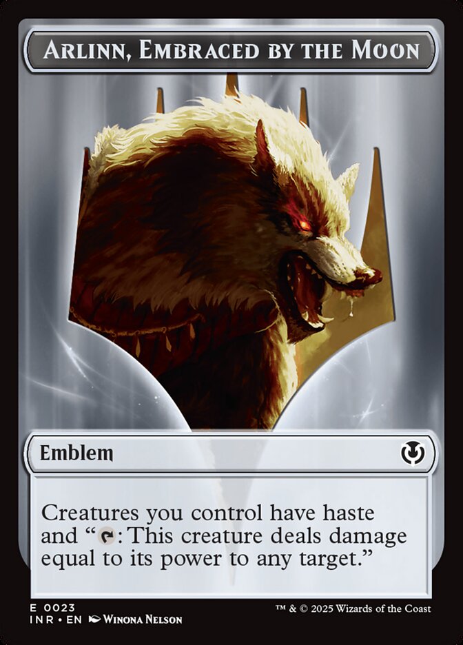 Magic the Gathering Card - Arlinn, Embraced by the Moon Emblem - MTG Circle