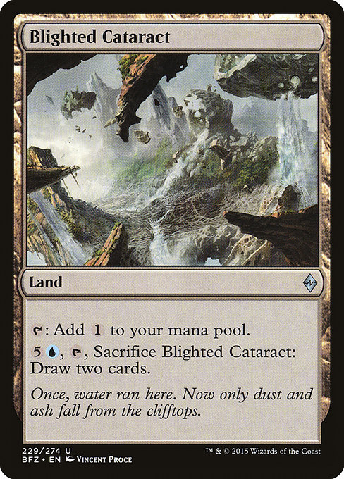 Magic the Gathering Card - Blighted Cataract - MTG Circle