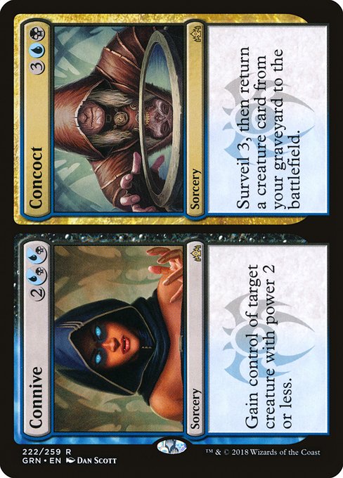 Magic the Gathering Card - Connive // Concoct - MTG Circle