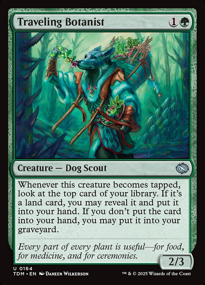 Magic the Gathering Card - Traveling Botanist - MTG Circle