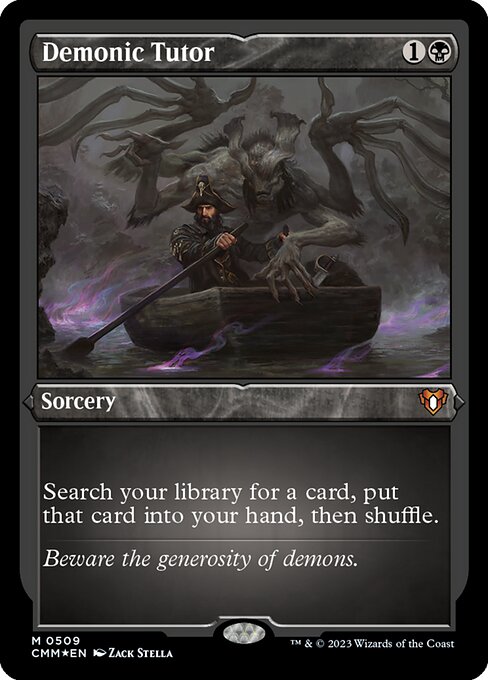 Magic the Gathering Card - Demonic Tutor - MTG Circle